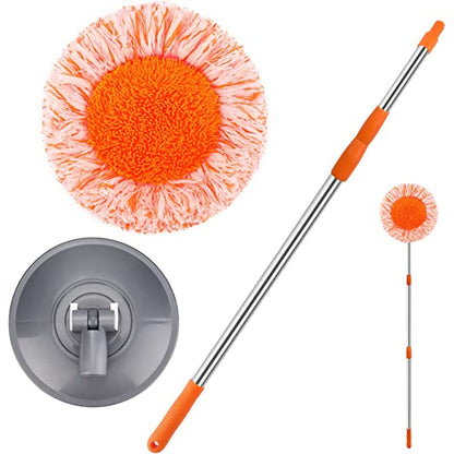 🌀 High-Quality 360° Rotating Floor Mop & Wall Cleaner | Long Handle Multi-Surface Cleaning Tool 🧼🧹
