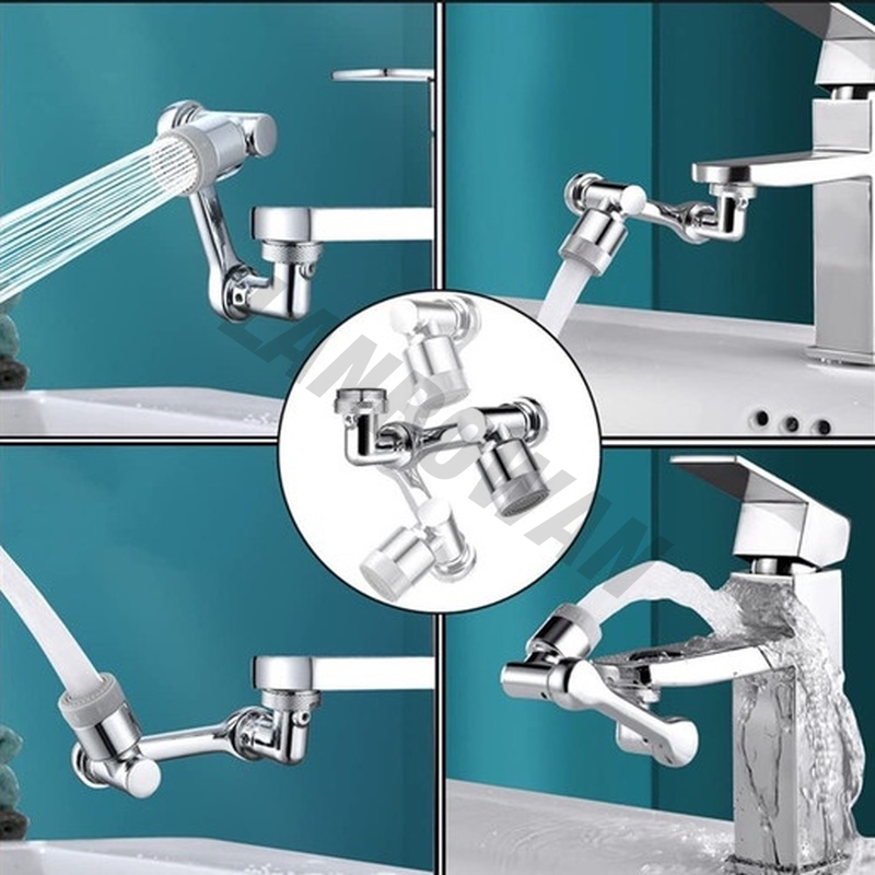 🔄 Universal 1080° Swivel Faucet Aerator | Robotic Arm Sink Extender | Rotatable & Foldable Plastic Tap Attachment 🚰✨